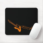 oranje rotsen het Mousepad Muismat (Met muis)