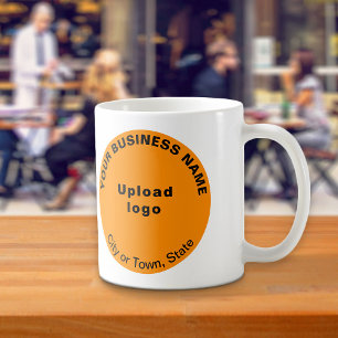 Oranje Round Business Brand op Mok