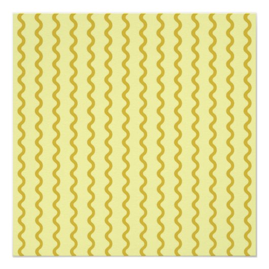 Oranje Roze Abstracte Streep Groovy Spring Perfect Poster (Voorkant)