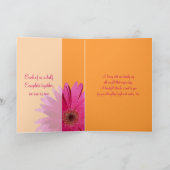 Oranje roze Gerbera Daisy Weddenschap Bedankt (Binnen)