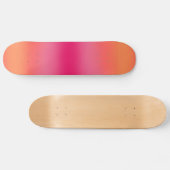 Oranje roze ombré skateboard (Horizontaal)