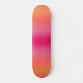 Oranje roze ombré skateboard