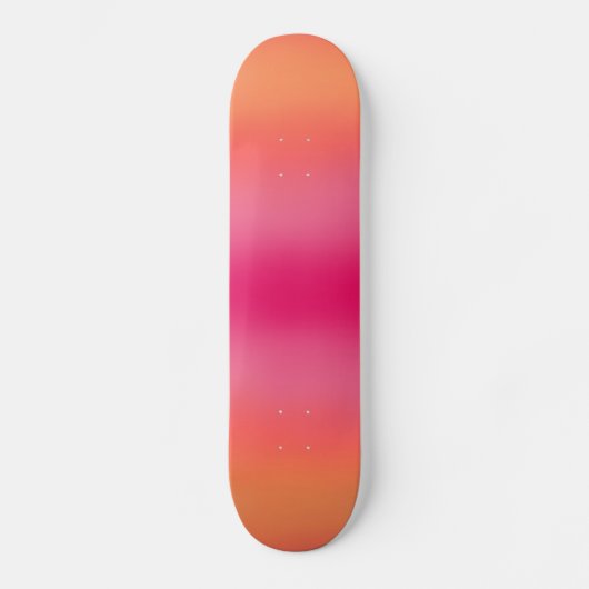 Oranje roze ombré skateboard (Voorkant)