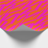 Oranje roze omvulpapier cadeaupapier (Hoek)