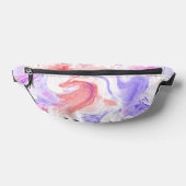 Oranje roze Paarse stropdas kleurstof Fanny Pack Heuptasje (Liggend)