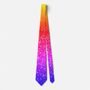 Oranje Roze Sparkle Abstracte Glitter Patterns Gif Stropdas