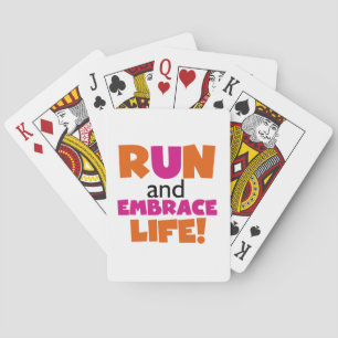 Oranje roze voor gebruik bij Embrace Life Pokerkaarten