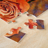 Oranje Rozen Boeket Kunstpuzzel Legpuzzel (Zijkant)