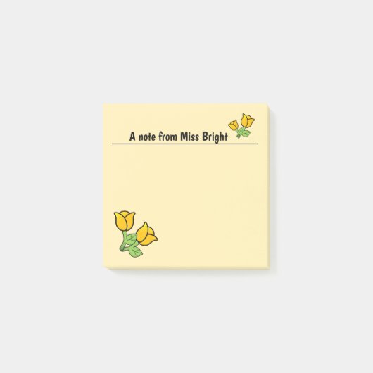 Oranje Rozen Post-it Notes (Voorkant)