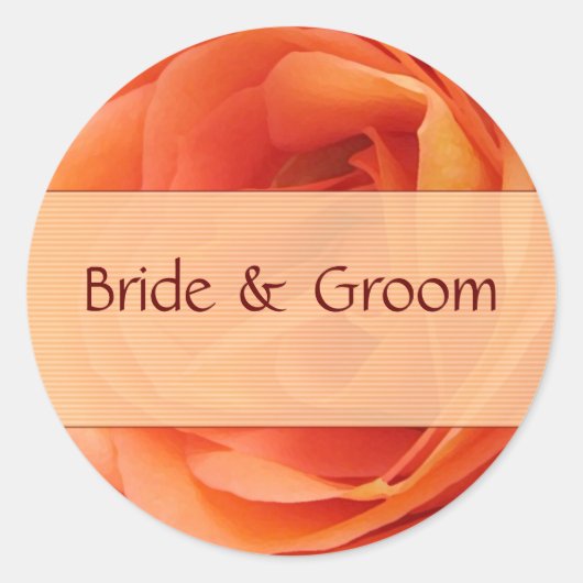 Oranje Rozen Stickers (Voorkant)