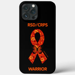Oranje Rozen/vlinder...RSD/CRPS iPhone 13 Pro Max Hoesje