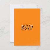 Oranje RSVP met Menu (Achterkant)