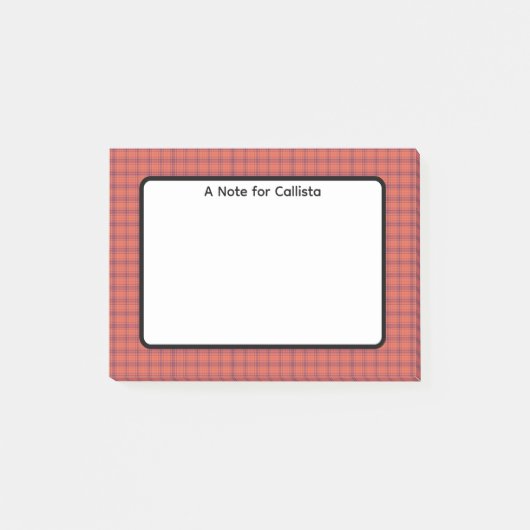 Oranje ruit post-it® notes (Voorkant)