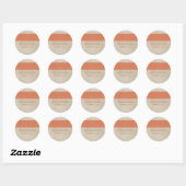 Oranje Rustic Damask Wedding Stickers (Vel)