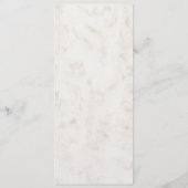 Oranje Rustic Seashell Wedding Menu (Achterkant)