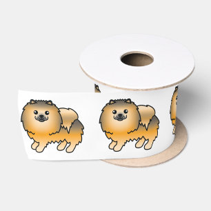 Oranje Sable Pomeranian Lieve Cartoon Hond Lint