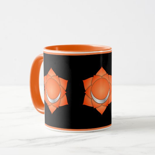 Oranje Sacrale Chakra Symbool - Mindfulness en Hea Mok (Voorkant links)