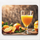 Oranje sap en Sinaasappels Muismat (Voorkant)