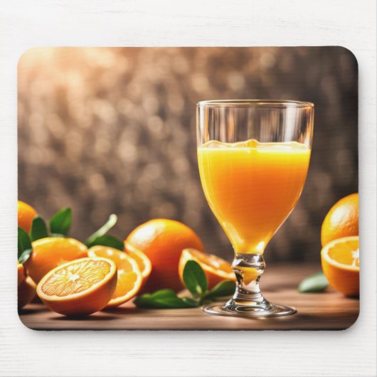 Oranje sap en Sinaasappels Muismat (Voorkant)