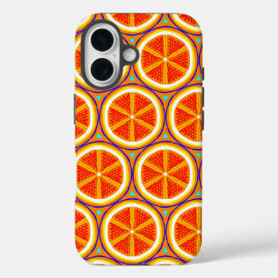 Oranje sap in druppels - Citrus Pop Art Bright iPhone 16 Hoesje