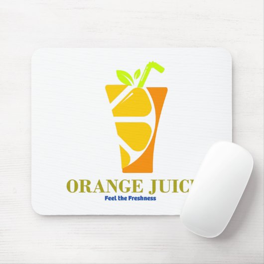 oranje sap muismat (Met muis)