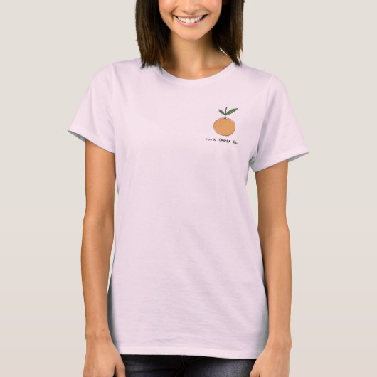 oranje sap t-shirt (Voorkant)