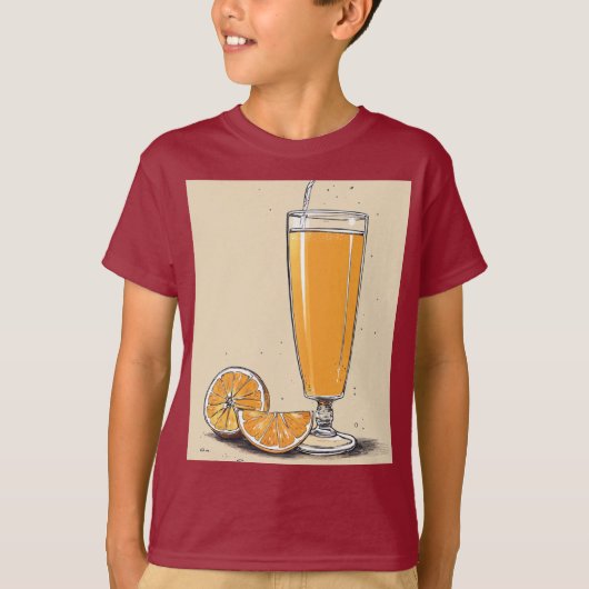 Oranje sap t-shirt (Voorkant)