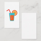 Oranje sap visitekaartje (Voorkant / Achterkant)