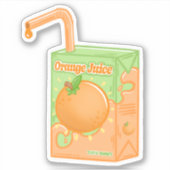 Oranje sapdoos sticker (Voorkant)