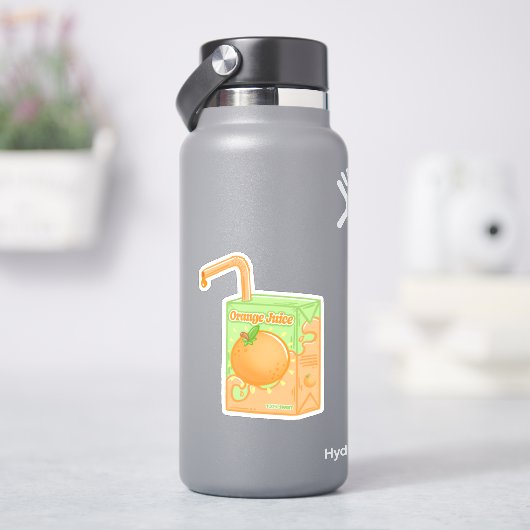 Oranje sapdoos sticker (HydroFlask)