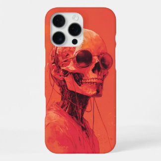 Oranje schedel iPhone 16 pro max hoesje