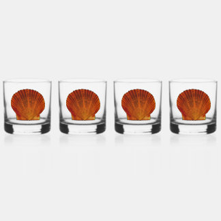 Oranje schelp schelp whisky glas