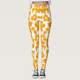 oranje schildpad leggings