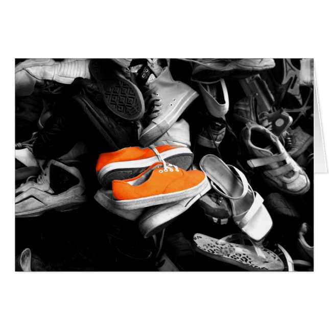 Oranje schoenen (Voorkant Horizontaal)