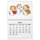 Oranje Schooljaar Kalender Voor Kinderen (Mar 2026)