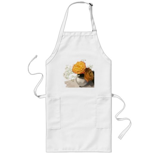 Oranje Schort Bloom Kitchen (Voorkant)
