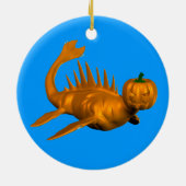 Oranje Seadragon Keramisch Ornament (Achterkant)
