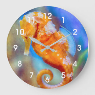 Oranje Seahorse delight Grote Klok