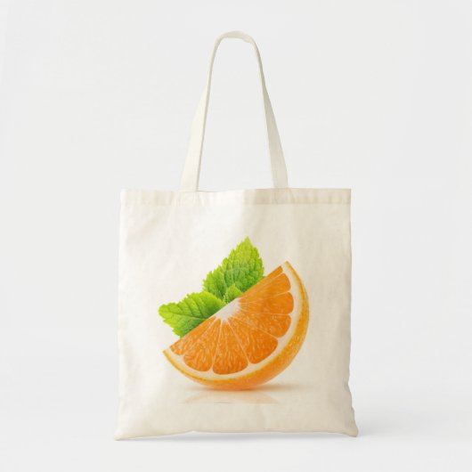 Oranje segment tote bag (Voorkant)
