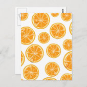 Oranje Segmenten  stijlpatroon. Briefkaart (Voorkant / Achterkant)