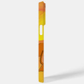 Oranje Shades Fractal Digital Heart Art Custom Case-Mate iPhone Case (Achterkant / Rechts)