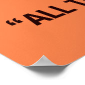 Oranje Shakespeare Classroom Poster (Hoek)