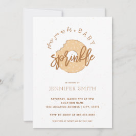 Oranje Sherbert Baby Sprinkle Uitnodiging