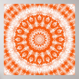 Oranje Sherbet Kaleidoscope Poster