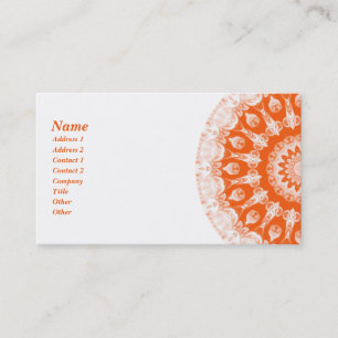 Oranje Sherbet Kaleidoscope Visitekaartje
