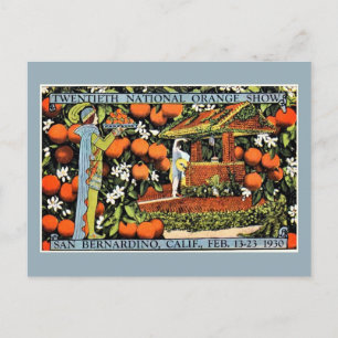 oranje show expo San Bernardino Briefkaart