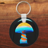 Oranje Shroom Sleutelhanger (Voorkant)