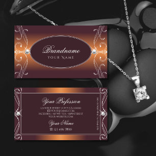 Oranje sieraden van Brown Ombre Visitekaartje