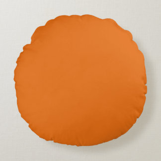 Oranje Sierkussen (16 inch) Rond Kussen
