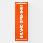 Oranje sjabloon grand opening business banner (Verticaal)